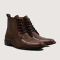 Knight Derby Marrón Botas de cuero para Hombre
