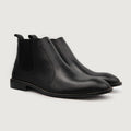 Clarkson Chelsea Negro Botas de cuero para Hombre