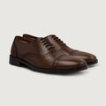 Grisson Brogues Oxford Marrón Zapatos de cuero para Hombre