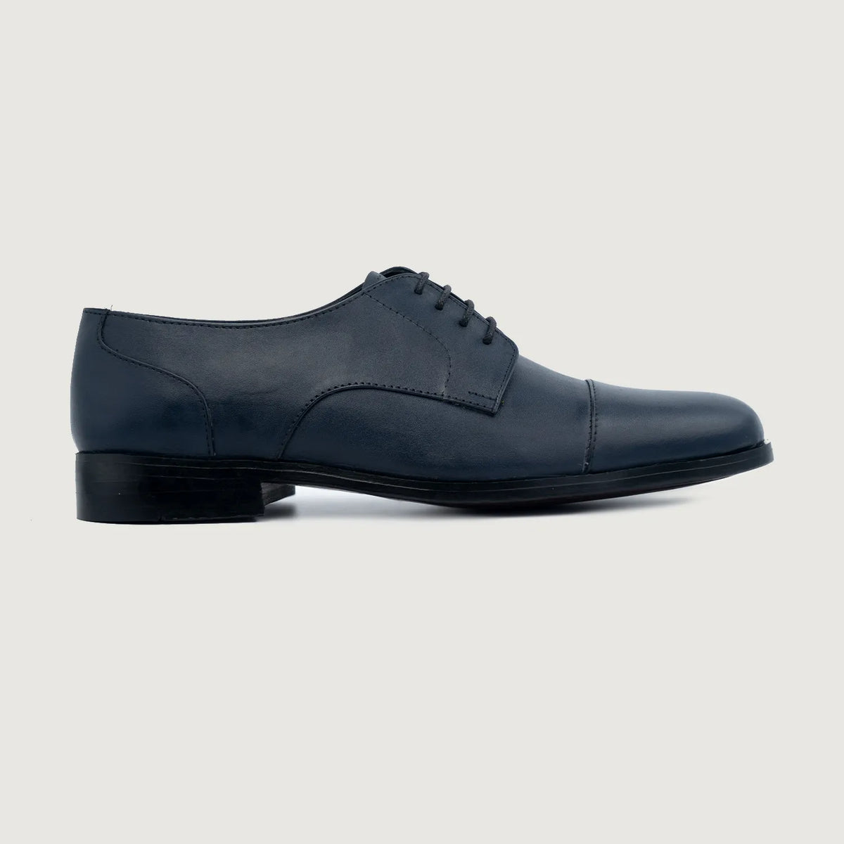 Midnight Blue Full-Grain leather Shoes - Construcción cosida Goodyear y puntera delantera