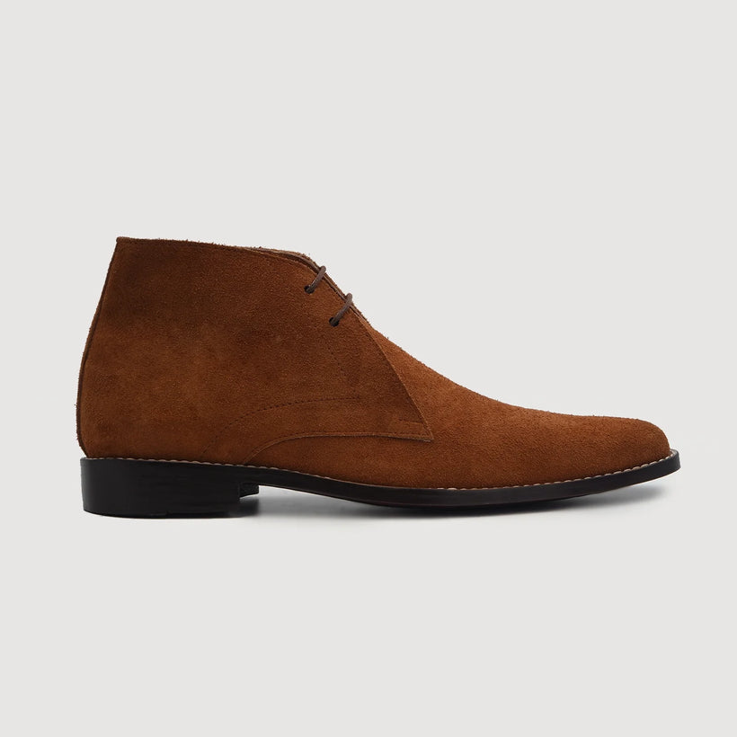 Corry Chukka Marrón Suede Leather Boots para Hombre