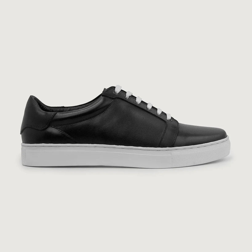 Carter Runn Negro Zapatillas de cuero para Hombre