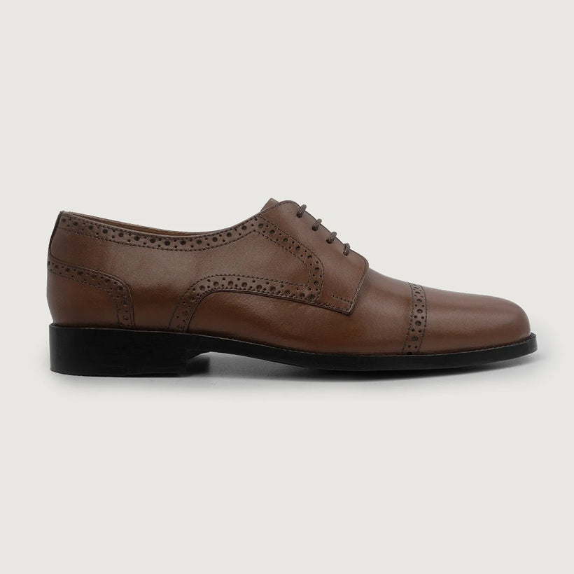 Dirk Brogues Derby Marrón Leather Shoes para Hombre