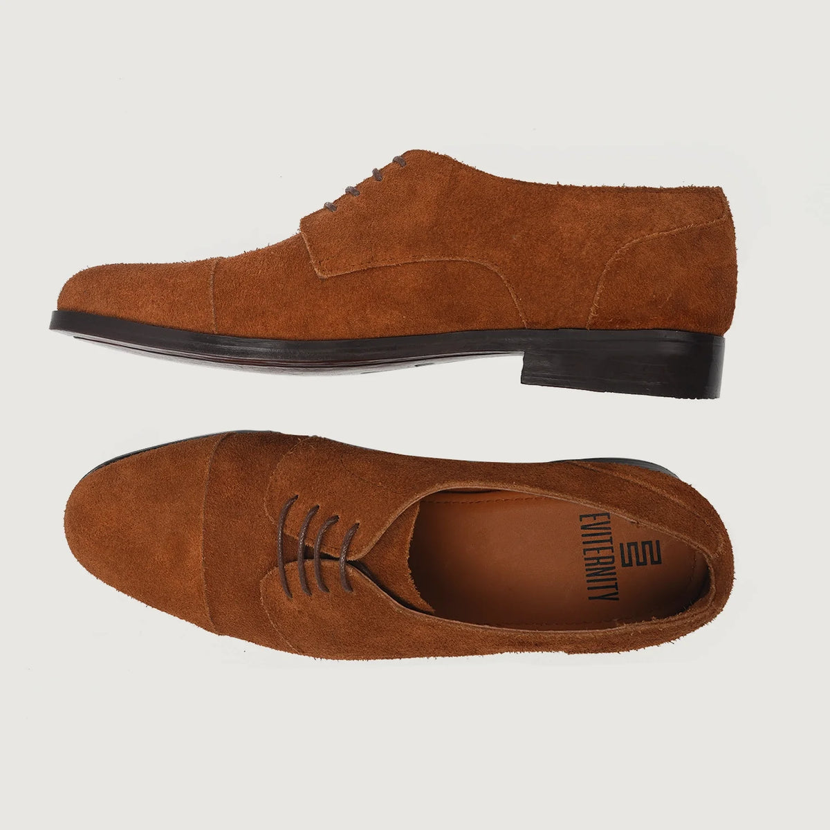 Attorney Derby Marrón Suede Zapatos de cuero para Hombre For Men - Contrafuerte de talón reforzado y doble costura de precisión