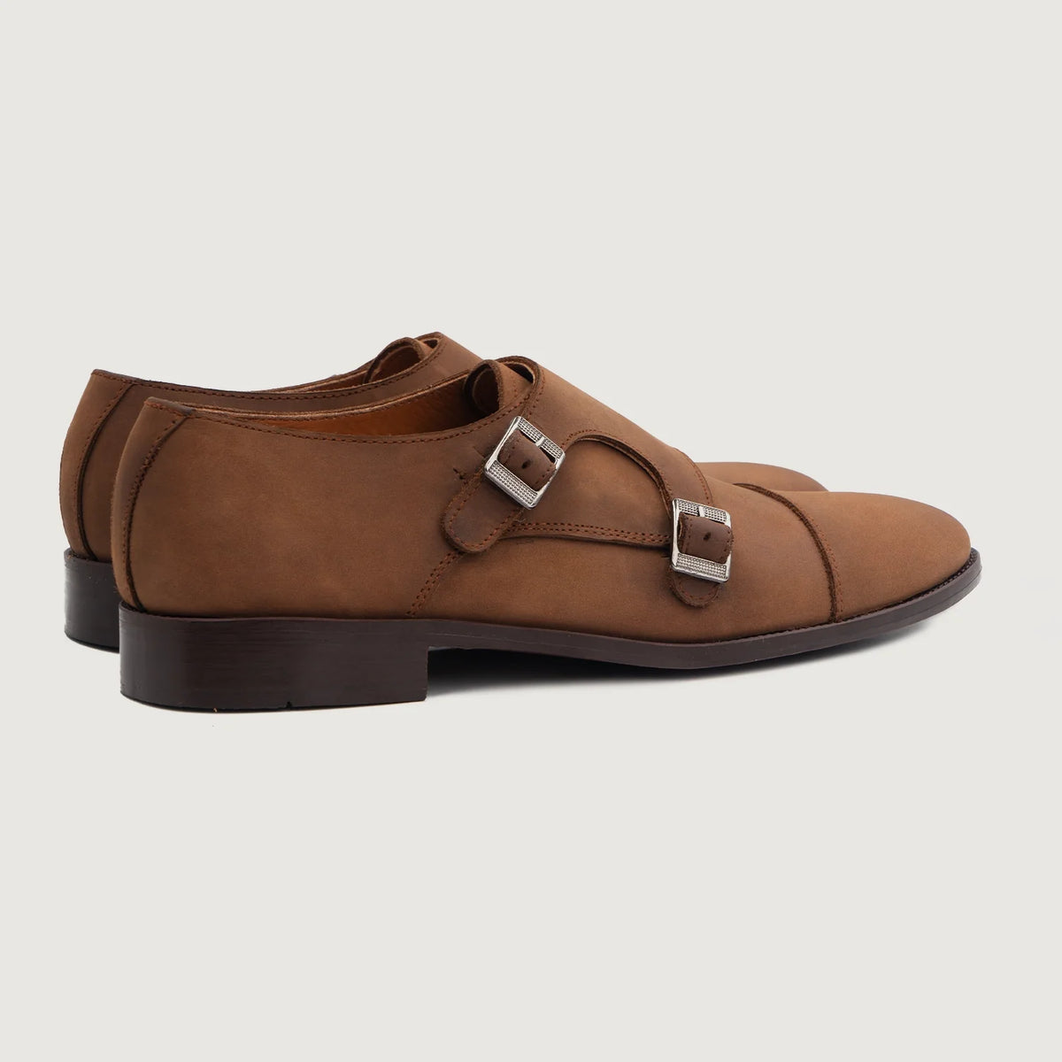 Brown Full-Grain leather Shoes - Construcción cosida Goodyear y puntera delantera