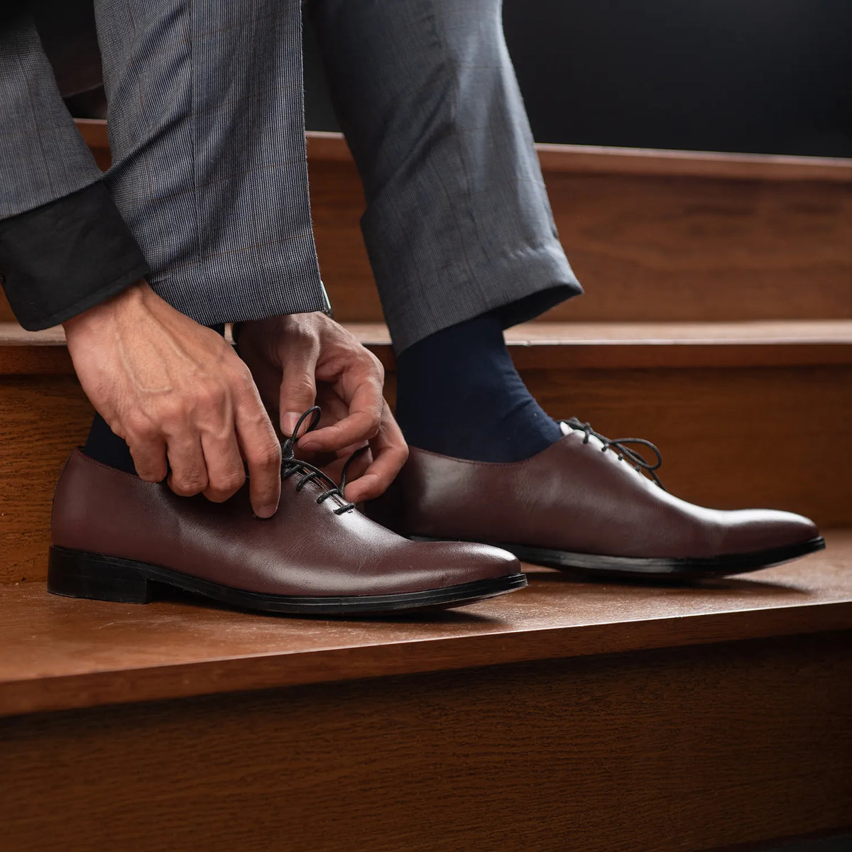 Orlaven Director Wholecut Granate Zapatos de cuero para Hombre footwear image 9