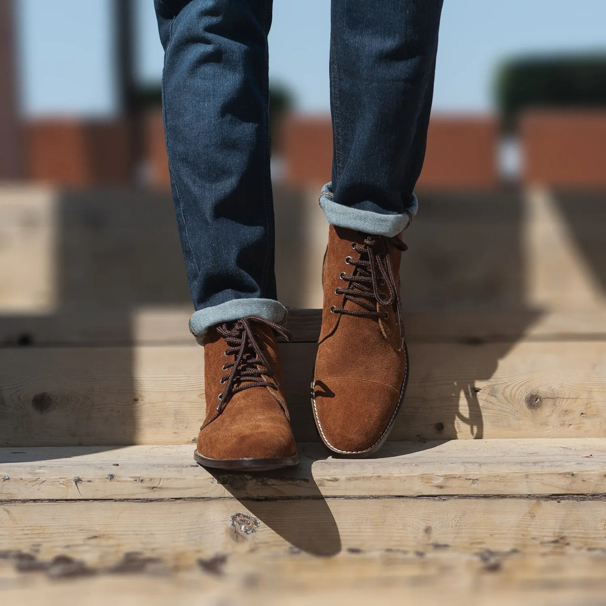 Orlaven Knight Derby Marrón Suede Botas de cuero para Hombre footwear image 9