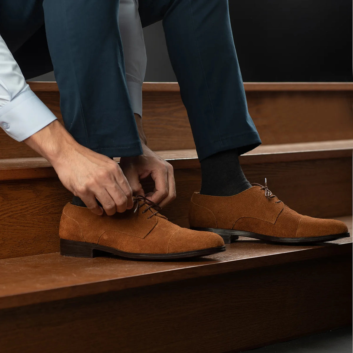 Orlaven Attorney Derby Marrón Suede Zapatos de cuero para Hombre footwear image 10