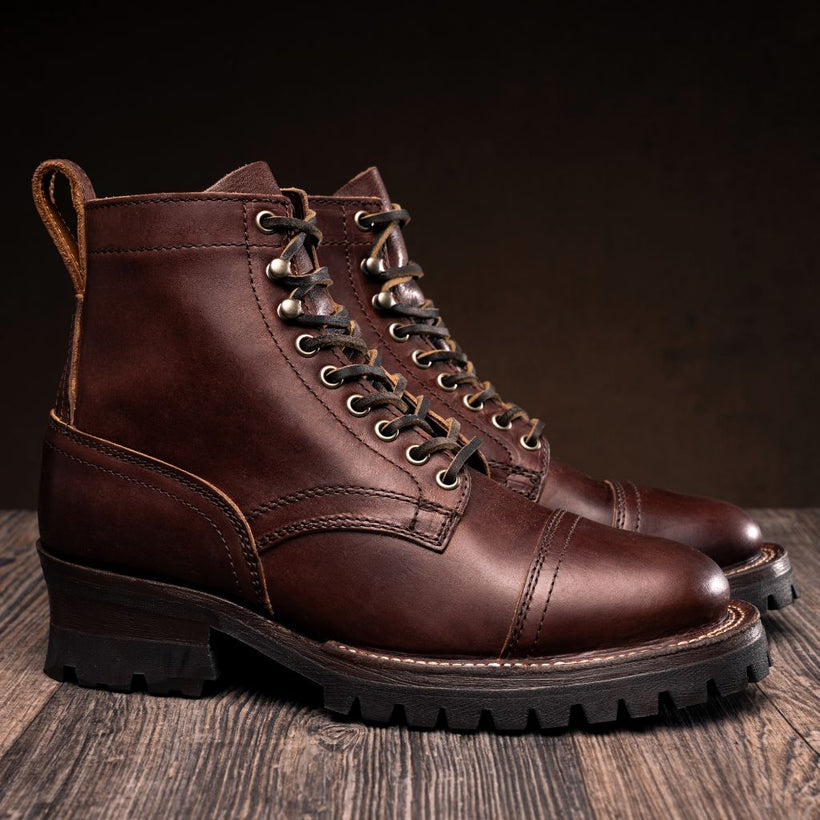 Challenger Whiskey Leather Boots para Hombre
