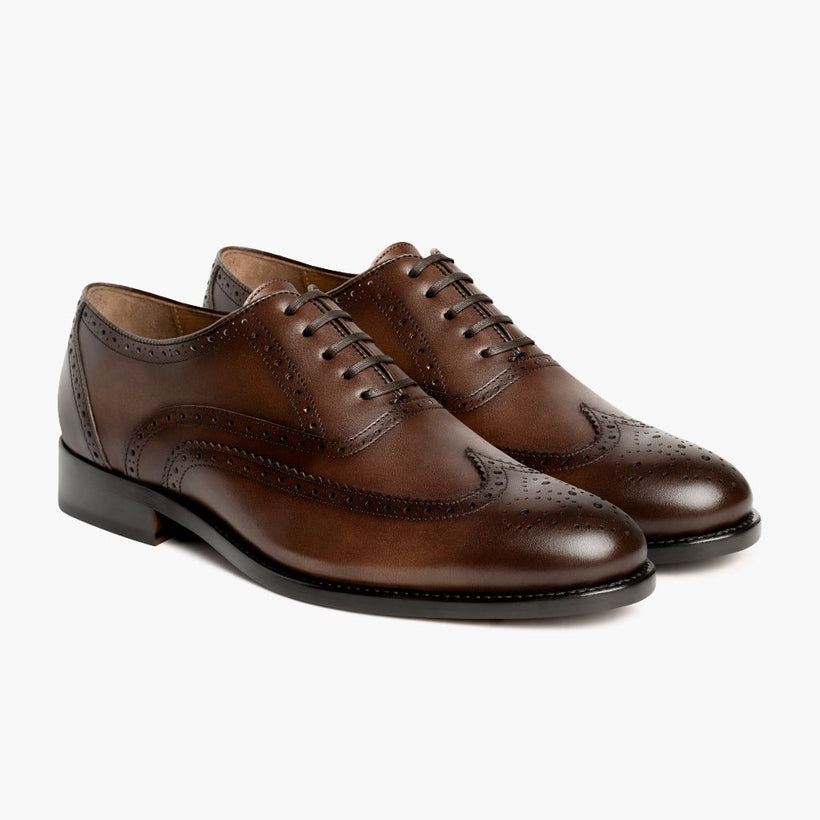 Aviator Cinnamon Leather Shoes para Hombre