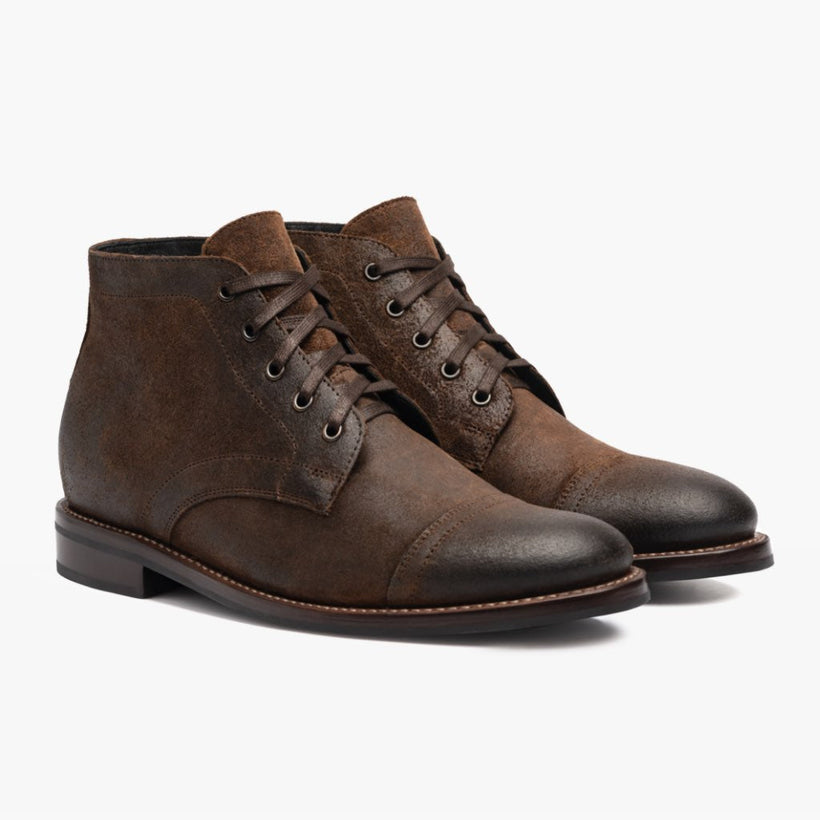 Cadet Mocha Leather Boots para Hombre