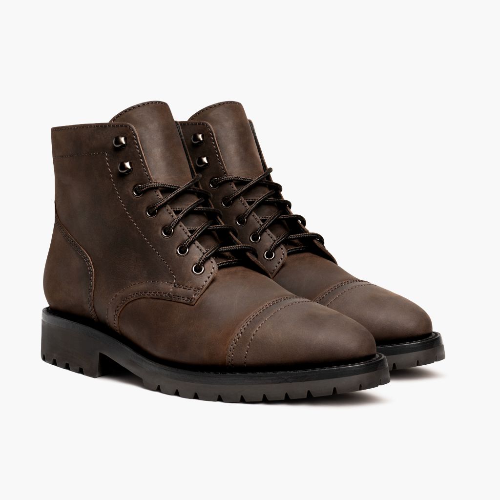 Captain StormKing® Tabaco Botas de cuero para Hombre in Classic Full-Grain Leather - Vista de perfil | Comprar online