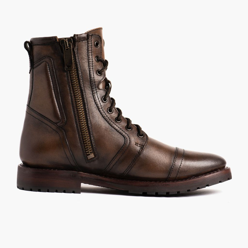 Casa Moto Añejo Botas de cuero para Hombre