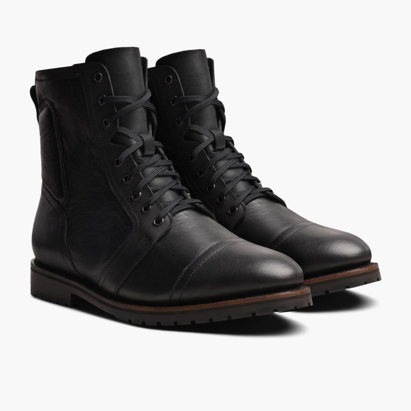 Casa Moto Negro Botas de cuero para Hombre