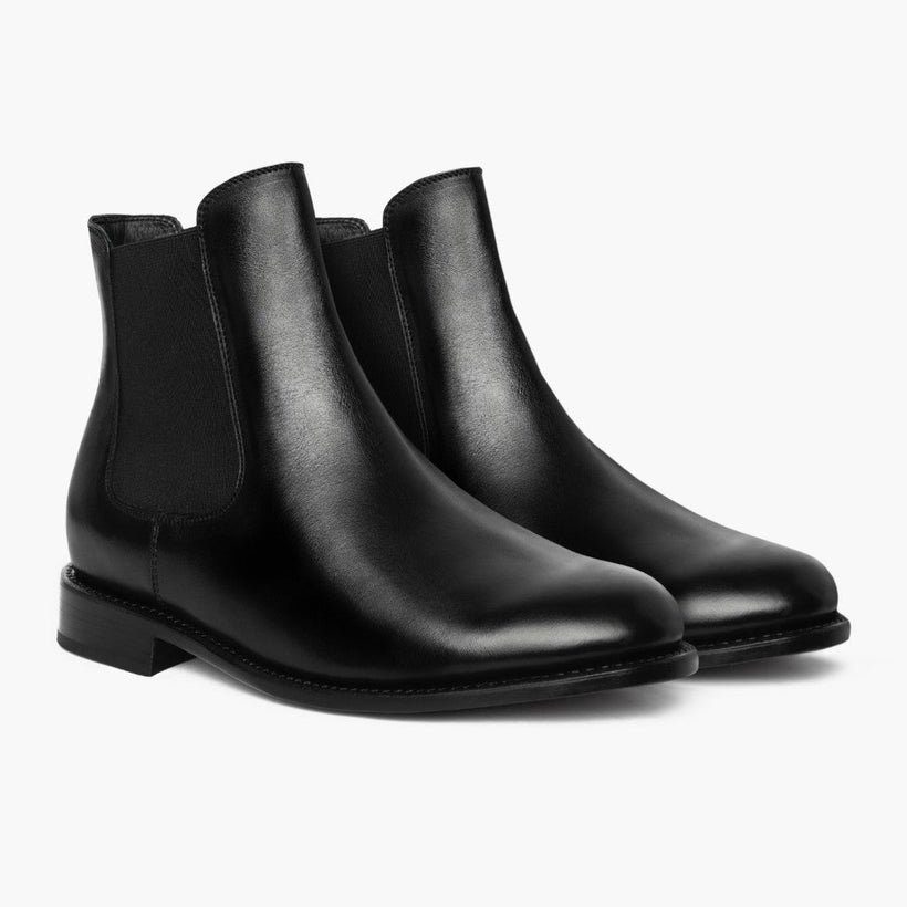 Cavalier Negro Botas de cuero para Hombre