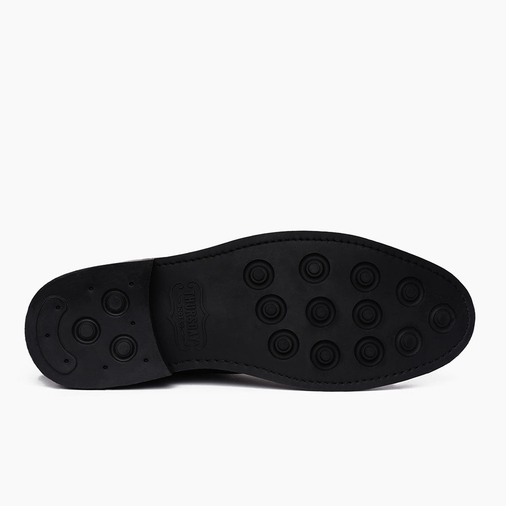 High-Traction Rubber Outsole & Lug Tread Pattern on Duke Marrón Botas de cuero para Hombre
