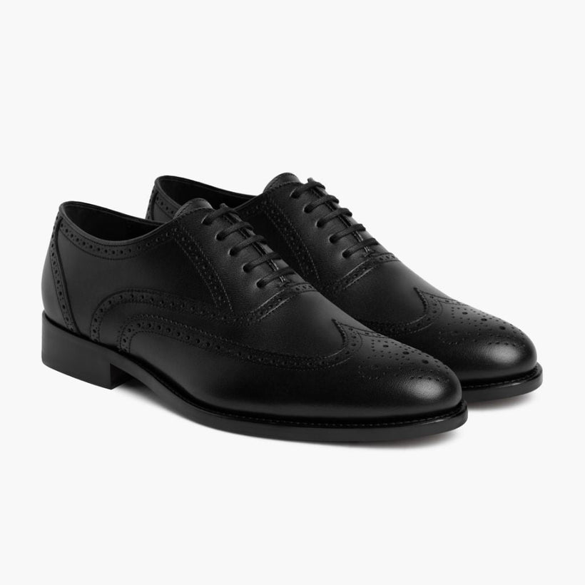 Aviator Negro Leather Loafers para Hombre