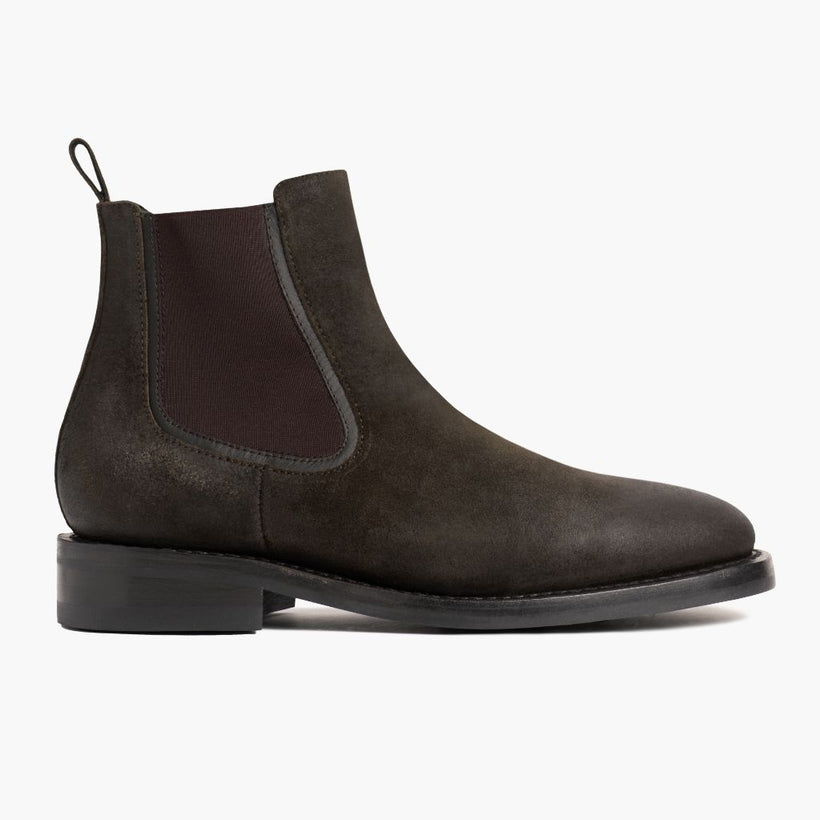 Duke Dark Olive Suede Leather Boots para Hombre