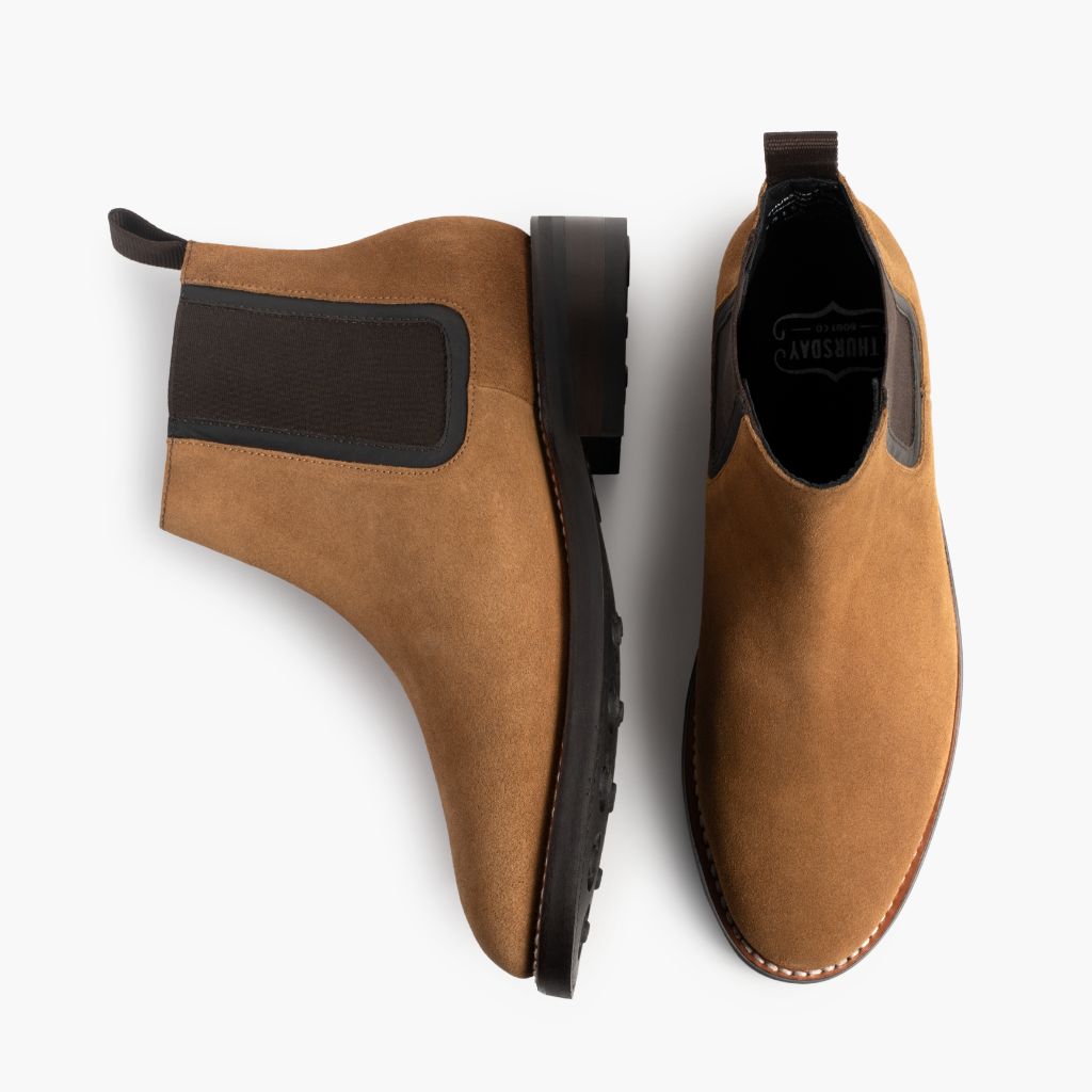 Duke Honey Suede Botas de cuero para Hombre - Contrafuerte de talón reforzado y doble costura de precisión
