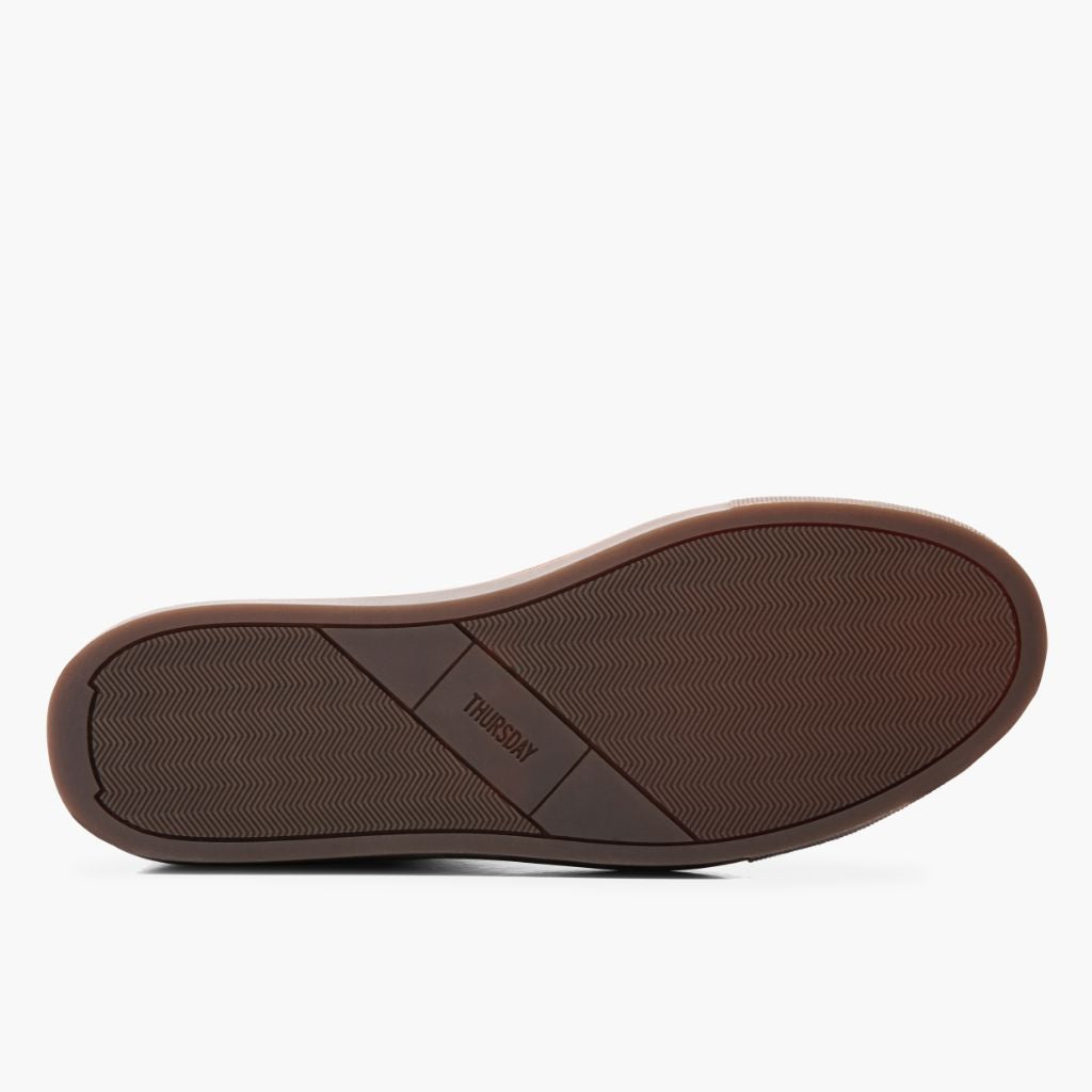 High-Traction Rubber Outsole & Lug Tread Pattern on Premier Low Top Natural Zapatillas de cuero para Hombre For Men