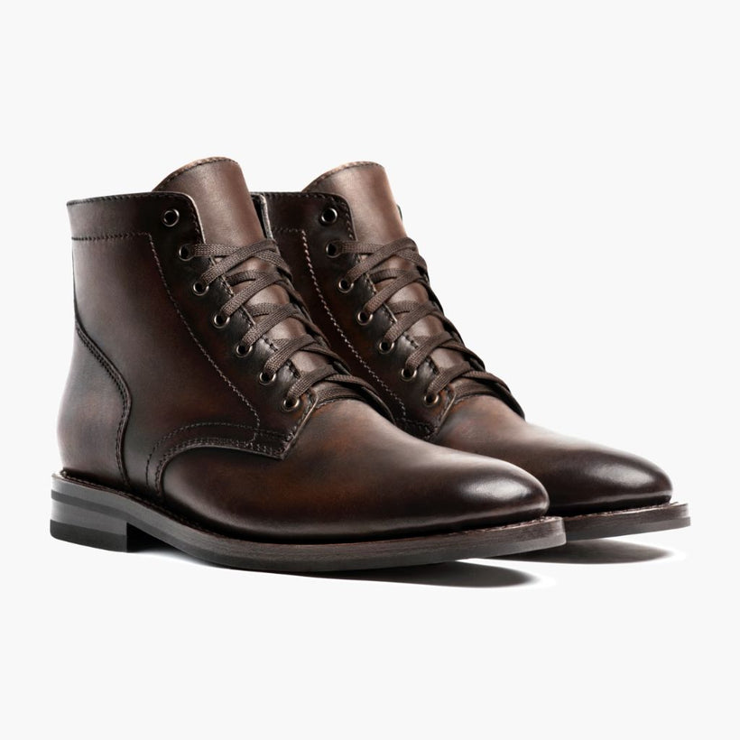 President Café Negro Botas de cuero para Hombre