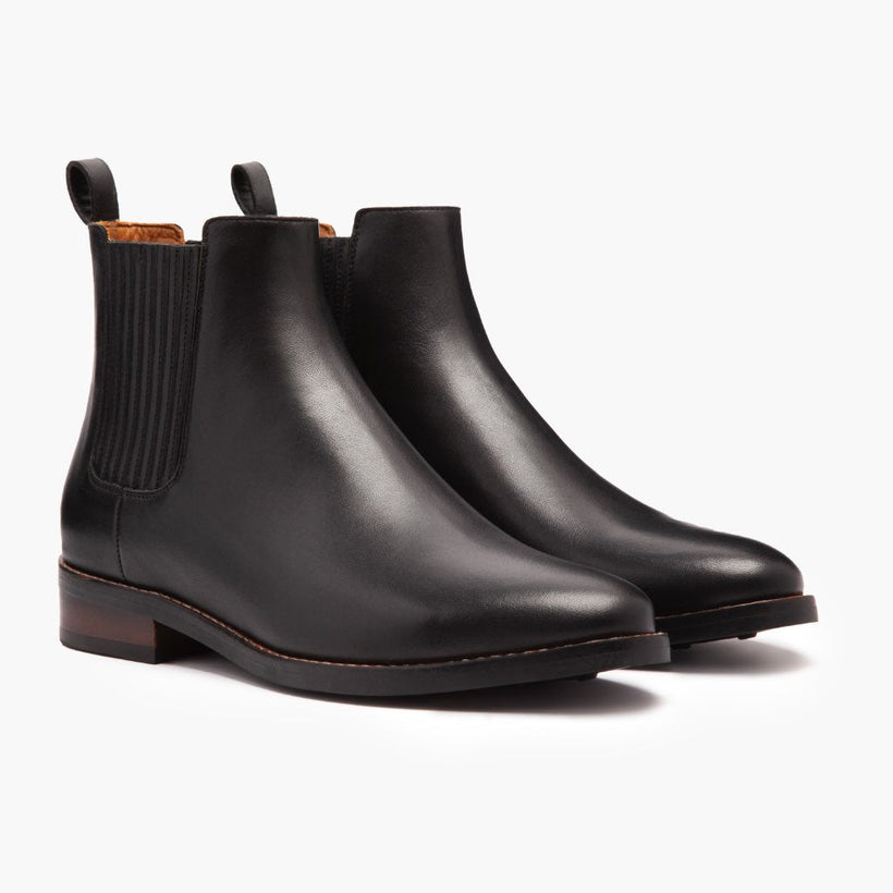 Dreamer Negro Leather Boots para Mujer