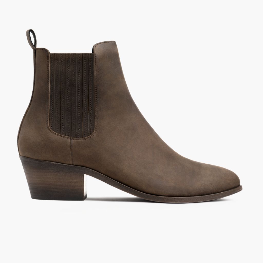 Dreamer Bootie Tabaco Botas de cuero para Mujer in Classic Full-Grain Leather - Vista de perfil | Comprar online
