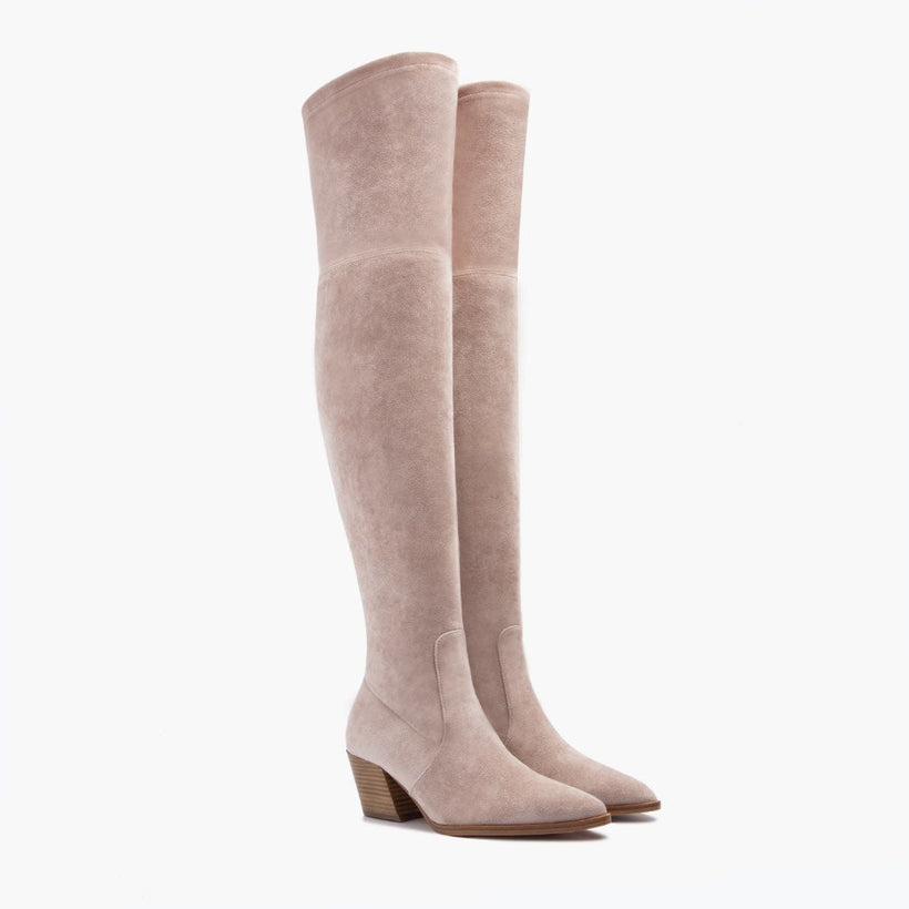 Tempest Sand Leather Boots para Mujer