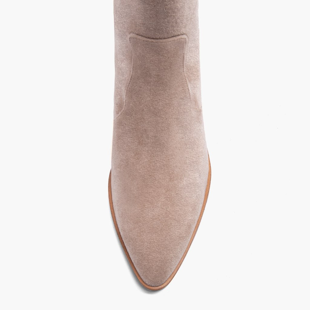 Tempest Sand Botas de cuero para Mujer - Contrafuerte de talón reforzado y doble costura de precisión