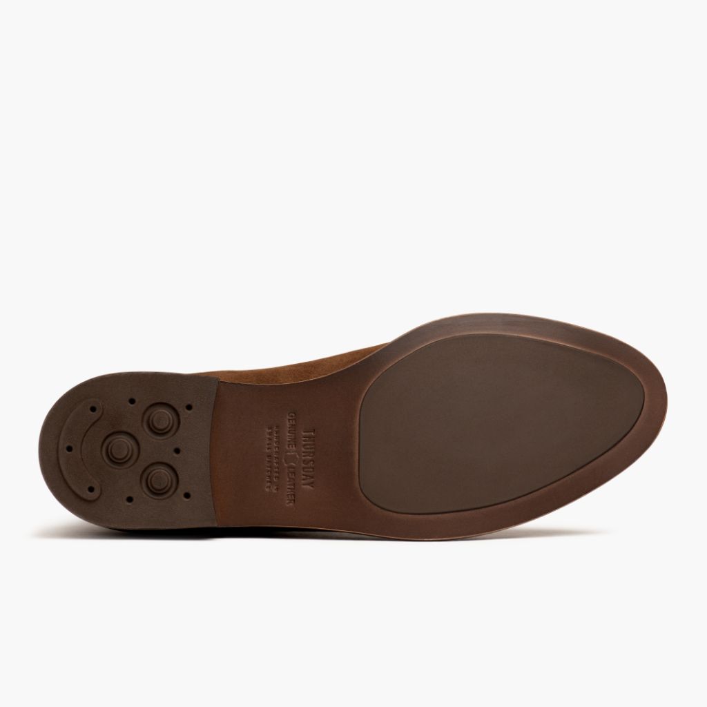 High-Traction Rubber Outsole & Lug Tread Pattern on Dreamer Canela Botas de cuero para Mujer