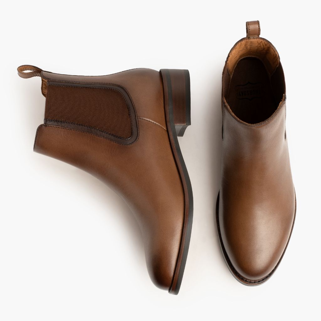 Duchess Trigo Ámbar Botas de cuero para Mujer - Contrafuerte de talón reforzado y doble costura de precisión