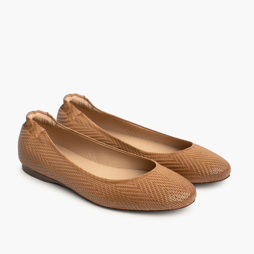 Scrunch Tostado Embossed Leather Boots para Mujer