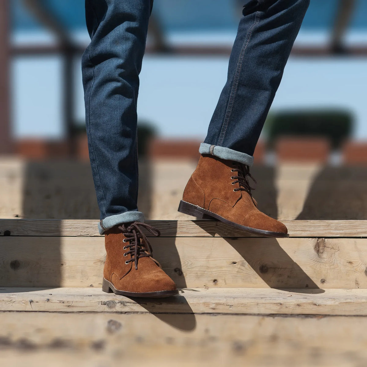 Orlaven Knight Derby Marrón Suede Botas de cuero para Hombre footwear image 10