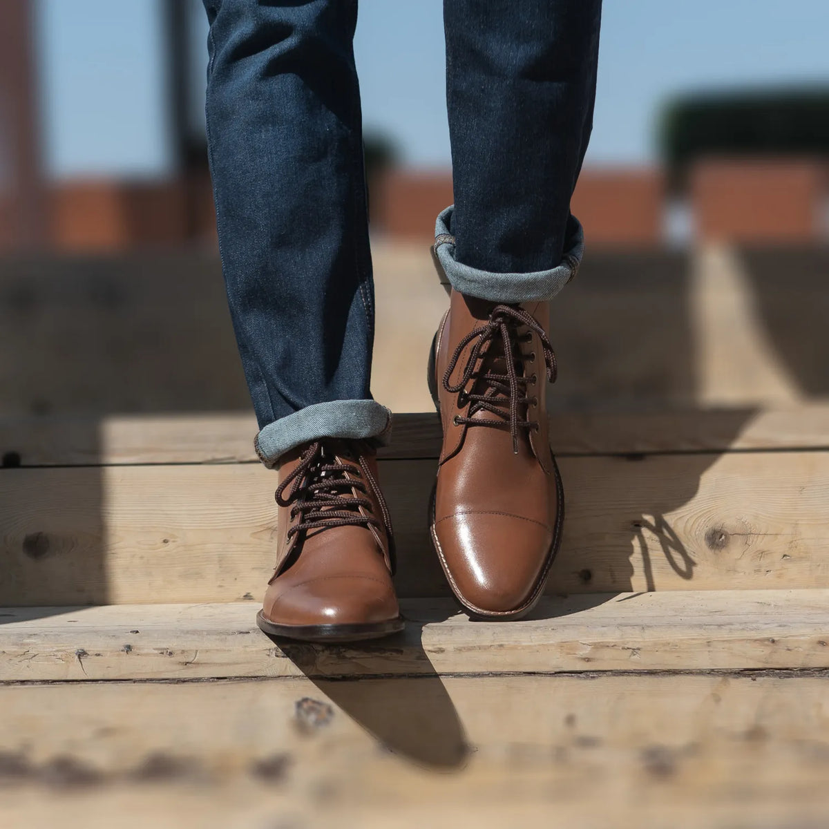 Orlaven Knight Derby Tostado Botas de cuero para Hombre footwear image 10
