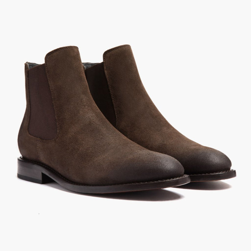 Cavalier Marrón Oscuro Botas de cuero para Hombre