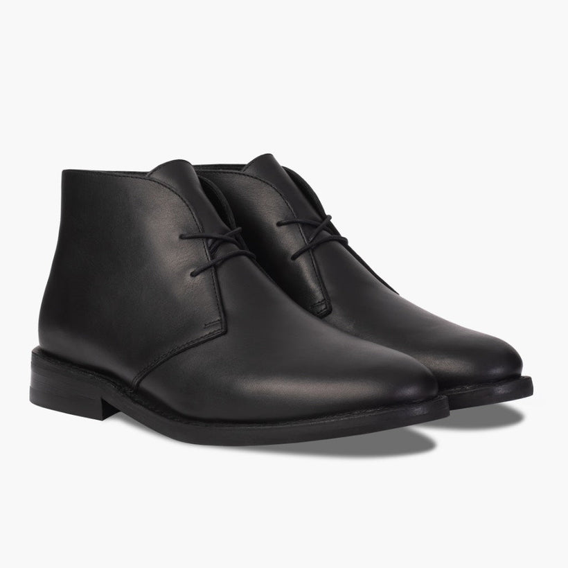 Scout Negro Botas de cuero para Hombre