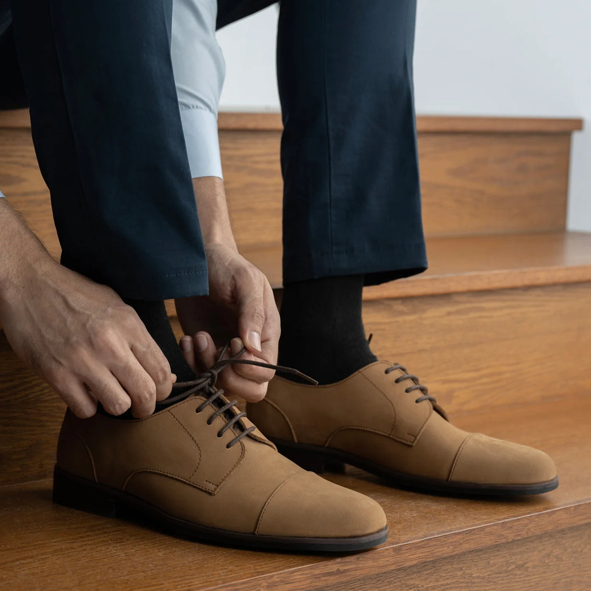 Orlaven Attorney Derby Marrón Nubuck Zapatos de cuero - StudGuard para Hombre footwear image 10