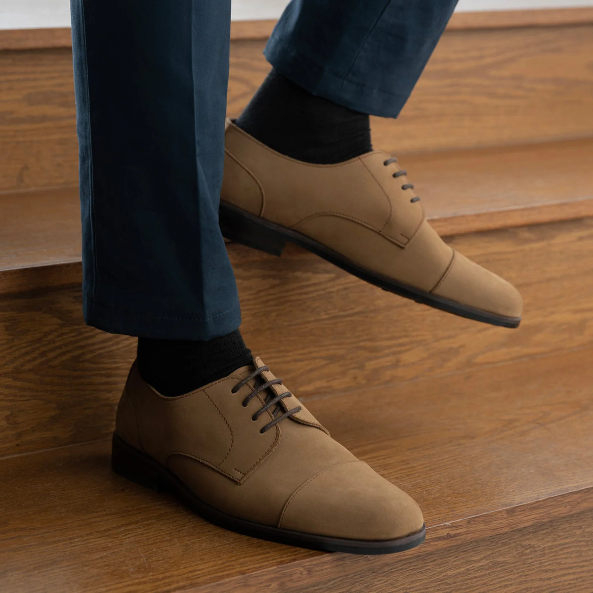 Orlaven Attorney Derby Marrón Nubuck Zapatos de cuero - StudGuard para Hombre footwear image 9
