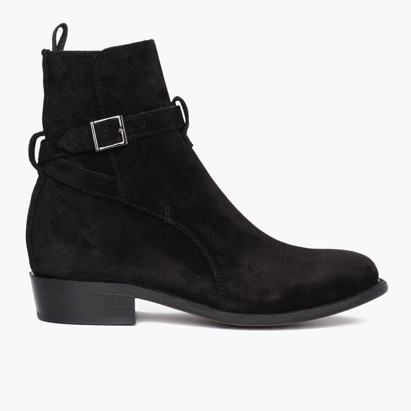 Rogue Negro Suede Botas de cuero para Hombre