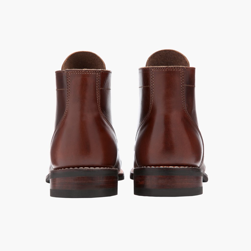 Vanguard French Roast Botas de cuero para Hombre For Men - Contrafuerte de talón reforzado y doble costura de precisión