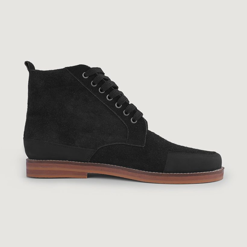 Carnell Botas Moc Toe de ante negro para Hombre