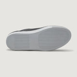 High-Traction Rubber Outsole & Lug Tread Pattern on Marty High Top Grey Suede Leather Sneakers For Men