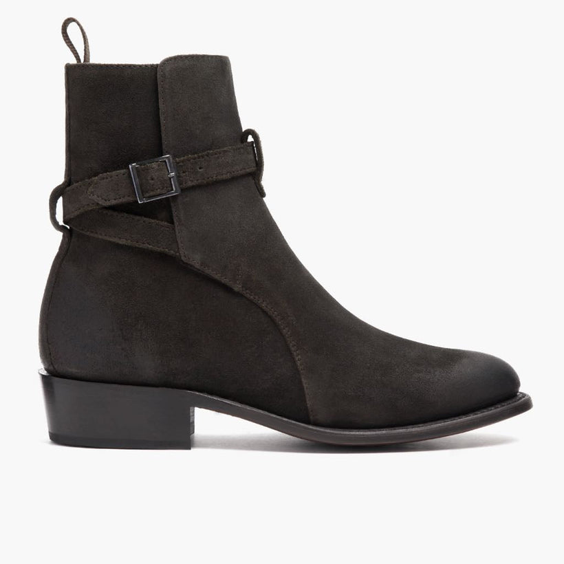 Rogue Verde Oliva Oscuro Suede Botas de cuero para Hombre