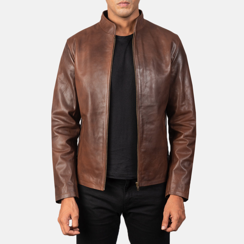Alex Chaqueta Biker de Cuero para Hombre – Vista alternativa del producto 1
