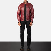 Alex Chaqueta Biker de Cuero para Hombre – Vista alternativa del producto 3