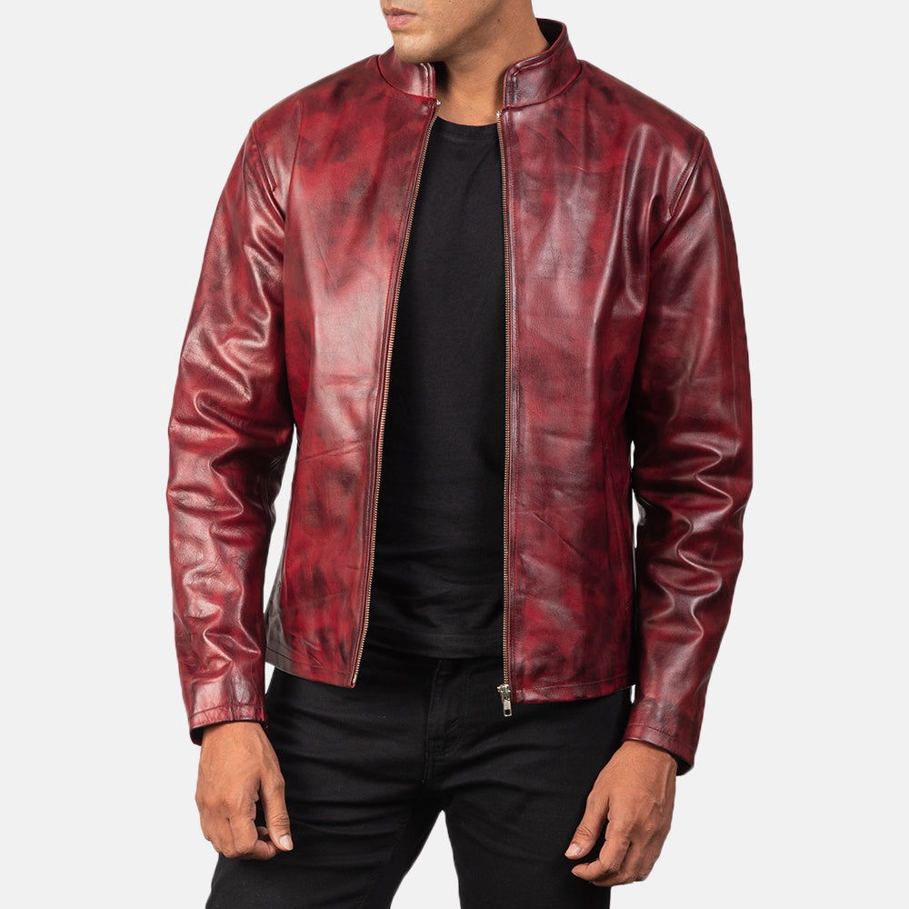 Alex Chaqueta Biker de Cuero para Hombre – Vista alternativa del producto 4
