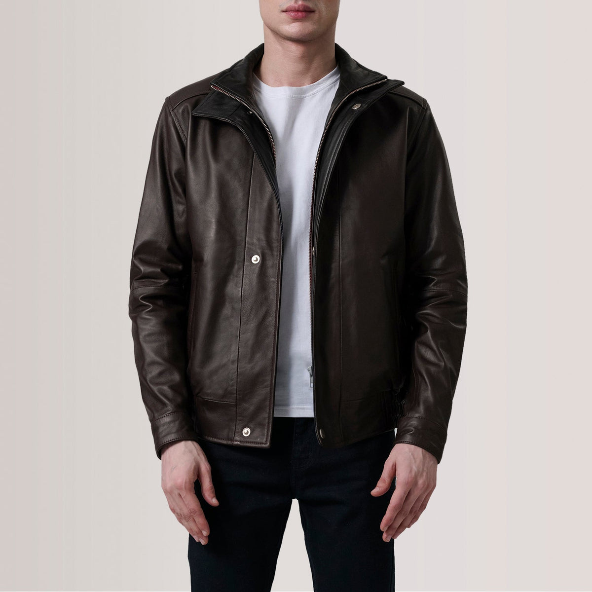 Alfred Cazadora Bomber de Cuero para Hombre – Vista alternativa del producto 6