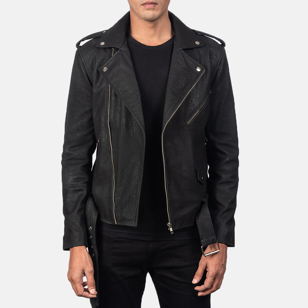 
Allaric Alley Chaqueta Biker de Cuero para Hombre – alternate product view 1