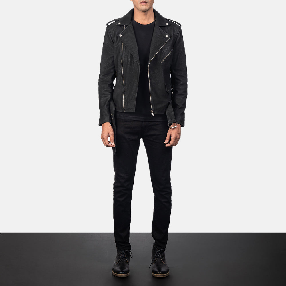 
Allaric Alley Chaqueta Biker de Cuero para Hombre – alternate product view 4