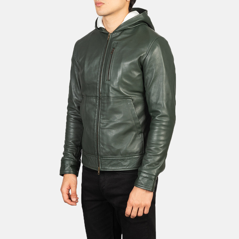 
Baston Chaqueta Bomber de Cuero para Hombre - Natural Daylight Drape